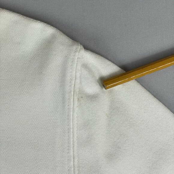 Carhartt For Women Short Sleeve Polo Shirt Size Large Ivory Cotton Golf Preppy - Picture 14 of 16